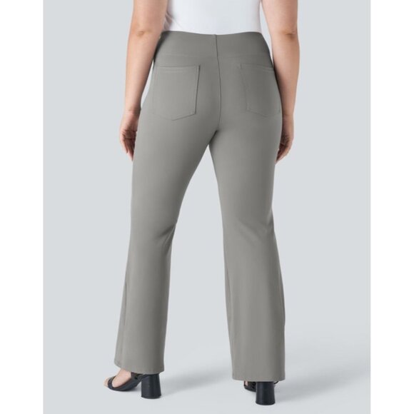 Halara Flex High Waisted Pocket Work Size Pants Sz Large Gray - Picture 2 of 11